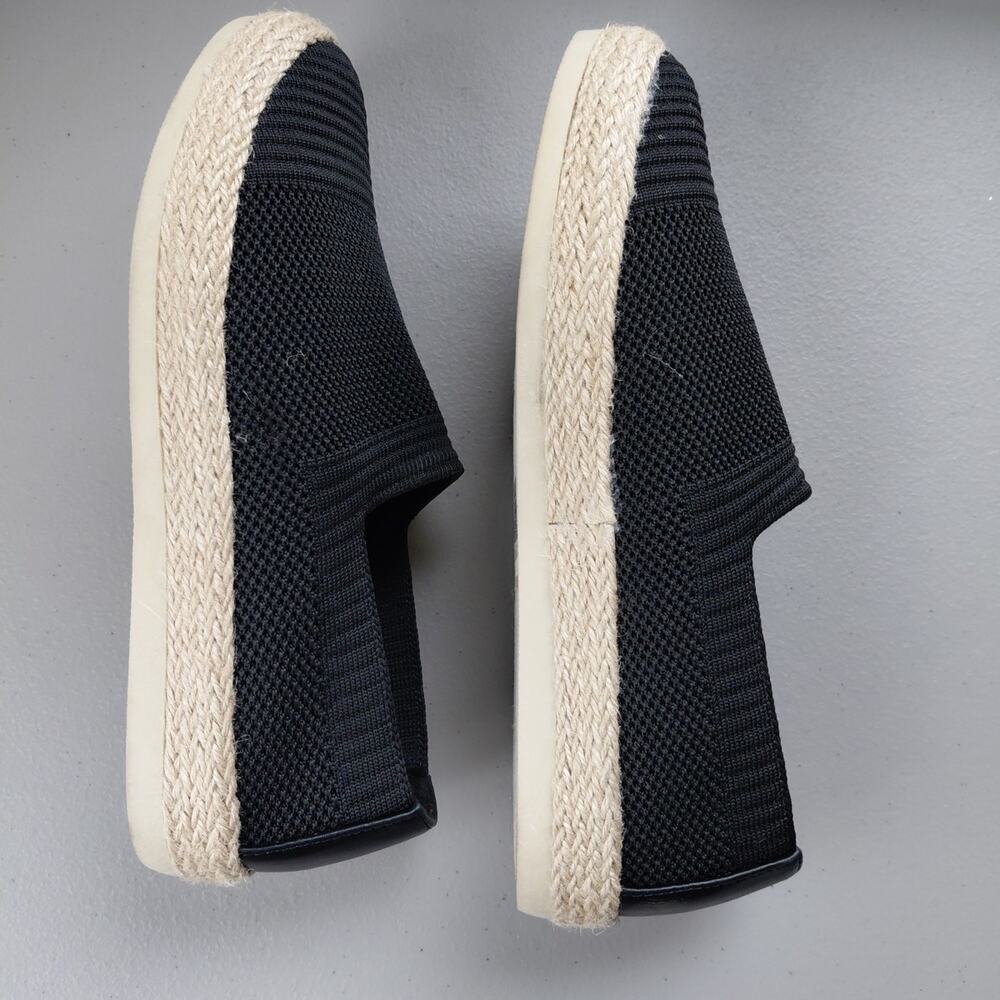 Espirit Espadrille Black Slip On Shoes Womens 7 M Casual Beach Travel Minimalist - Picture 6 of 9